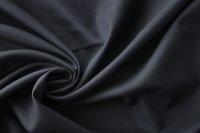 ткань костюмная шерсть тёмно-синяя в рубчик